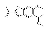 6-methoxy-5-(1-methoxyethyl)-2-prop-1-en-2-yl-1-benzofuran Structure