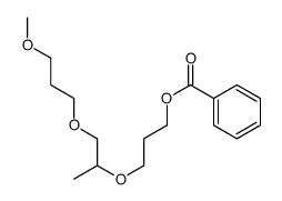 3-[1-(3-methoxypropoxy)propan-2-yloxy]propyl benzoate Structure