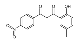 1-(2-hydroxy-5-methylphenyl)-3-(4-nitrophenyl)propane-1,3-dione Structure