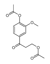 [3-(4-acetyloxy-3-methoxyphenyl)-3-oxopropyl] acetate Structure