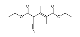 4-cyano-2,3-dimethyl-pentenedioic acid diethyl ester Structure