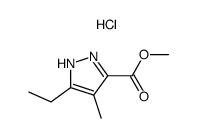 methyl 5-ethyl-4-methyl-1H-pyrazole-3-carboxylate hydrochloride Structure
