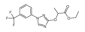 ethyl 2-[[1-[3-(trifluoromethyl)phenyl]-1,2,4-triazol-3-yl]oxy]propanoate结构式