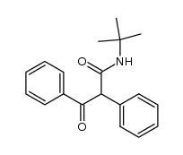N-tert-butyl-2,3-diphenyl-3-oxopropanamide结构式