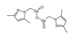 (3,5-dimethylpyrazol-1-yl)methyl-[(3,5-dimethylpyrazol-1-yl)methyl-oxogermyl]oxy-oxogermane Structure