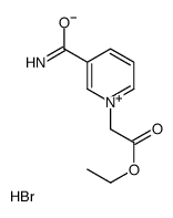 ethyl 2-(3-carbamoylpyridin-1-ium-1-yl)acetate,bromide Structure
