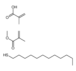 dodecane-1-thiol,methyl 2-methylprop-2-enoate,2-methylprop-2-enoic acid Structure