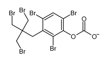 [2,4,6-tribromo-3-[3-bromo-2,2-bis(bromomethyl)propyl]phenyl] carbonate结构式