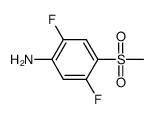 2,5-difluoro-4-(methylsulfonyl)aniline结构式