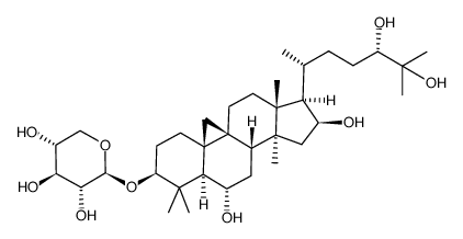 cycloasgenin C 3-O-β-D-xylopyranoside结构式