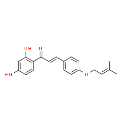 2′,4′-Dihydroxy-4-prenyloxychalcone Structure