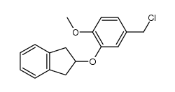 3-(indan-2-yloxy)-4-methoxybenzylchloride Structure