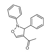 1-(2,3-Diphenyl-2,3-dihydro-4-isoxazolyl)ethanone结构式