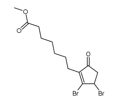 methyl 7-(2,3dibromo-5-oxo-1-cyclopentenyl)heptanoate Structure