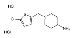 1-(2-Chloro-thiazol-5-ylmethyl)-piperidin-4-ylamine dihydrochloride structure