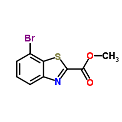 7-Bromo-benzothiazole-2-carboxylic acid methyl ester Structure
