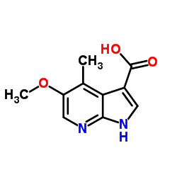 5-Methoxy-4-Methyl-7-azaindole-3-carboxylic acid结构式