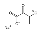 Sodium 3-methyl-2-oxobutanoate-13C,d4 Structure