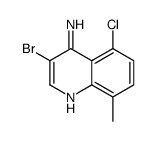 4-Amino-3-bromo-5-chloro-8-methylquinoline Structure