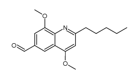 6-formyl-4,8-dimethoxy-2-(n-pentyl)quinoline Structure