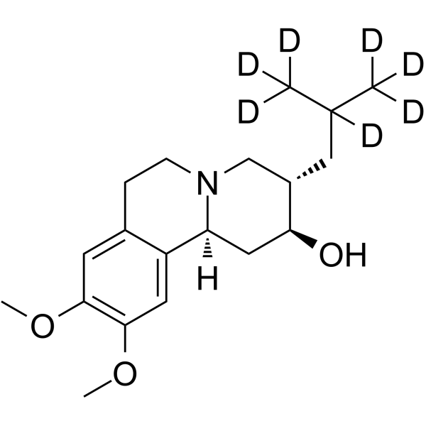 trans-Dihydro Tetrabenazine-d7 Structure