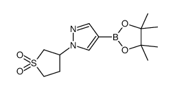 1-(四氢-1,1-二氧化-3-噻吩基)吡唑-4-硼酸频哪醇酯结构式