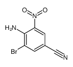 4-Amino-3-bromo-5-nitrobenzonitrile Structure
