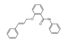 Se-phenyl 2-(cinnamyloxy)benzoselenoate结构式