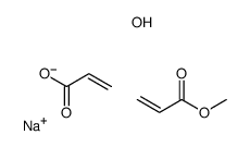 sodium,hydrogen sulfite,methyl prop-2-enoate,prop-2-enoic acid结构式
