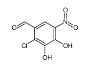 2-Chloro-3,4-dihydroxy-5-nitrobenzaldehyde Structure