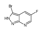 3-溴-5-氟-1H-吡唑并[3,4-b]吡啶结构式
