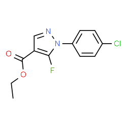 ETHYL1-(4-CHLOROPHENYL)-5-FLUORO-1H-PYRAZOLE-4-CARBOXYLATE结构式