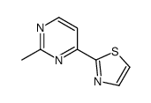 2-(2 -甲基嘧啶- 4 -基)噻唑结构式