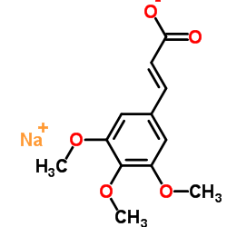 3,4,5-三甲氧基肉桂酸钠结构式