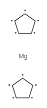 bis(cyclopentadienyl)magnesium structure