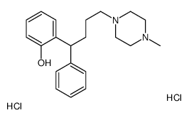 2-[4-(4-methylpiperazin-1-yl)-1-phenylbutyl]phenol,dihydrochloride结构式