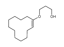 (E)-3-(cyclododec-1-en-1-yloxy)propan-1-ol Structure