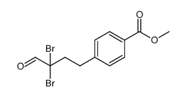 methyl 4-(3,3-dibromo-4-oxobutyl)benzoate Structure