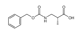 (R)-3-(((苄氧基)羰基)氨基)-2-甲基丙酸结构式