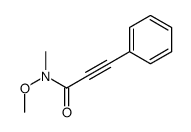 N-methoxy-N-methyl-3-phenylprop-2-ynamide结构式