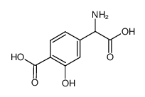 (RS)-4-羧基-3-羟苯基甘氨酸结构式