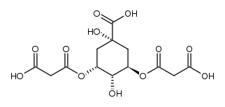 3,3'-(((1R,2S,3R,5S)-5-carboxy-2,5-dihydroxycyclohexane-1,3-diyl)bis(oxy))bis(3-oxopropanoic acid)结构式