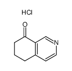 6,7-二氢-5H-异喹啉-8-酮盐酸盐结构式