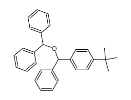 (((4-(tert-butyl)phenyl)(phenyl)methoxy)methylene)dibenzene Structure