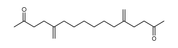 5,12-dimethylenehexadecane-2,15-dione结构式