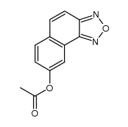 7-acetoxy-1,2-naphthofurazan Structure