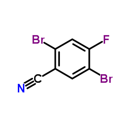 2,5-Dibromo-4-fluorobenzonitrile Structure