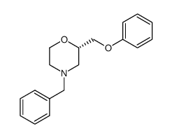 (S)-1-benzyl-2-phenoxymethylmorpholine结构式