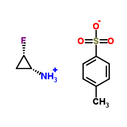 (1R,2S)-2-Fluorocyclopropylaminetosylate Structure