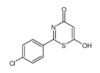 2-(4-chlorophenyl)-6-hydroxy-1,3-thiazin-4-one Structure
